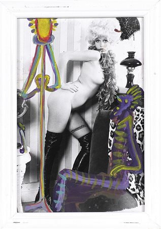 CINGOLANI MARCO (n. 1961) Comics. 2009. Tecnica mista su fotografia. Cm 16,00...