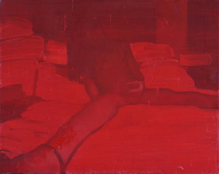 GALLIANO DANIELE (n. 1961) Senza titolo. 2010. Olio su tela . Cm 50,00 x...