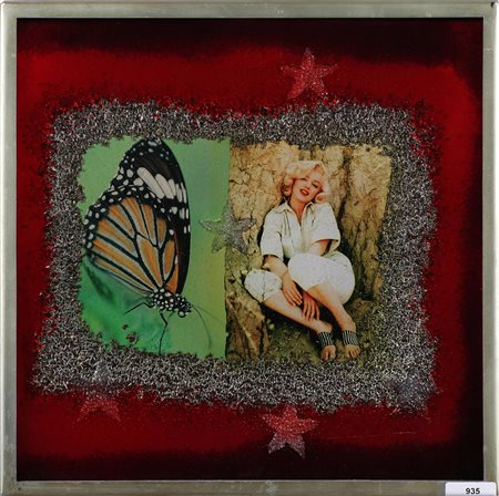 RONDA OMAR (n. 1947) Marilyn frozen. 2005. Plastica. Cm 48,50 x 48,50. Al...