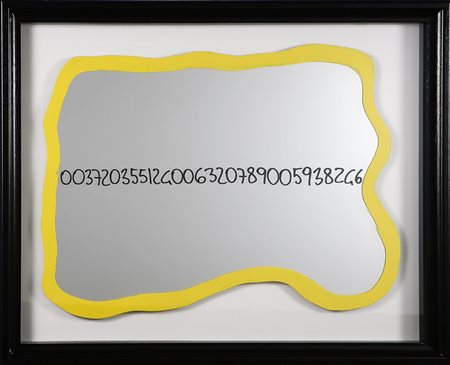 PISTOLETTO MICHELANGELO (n. 1933) Frattali. Specchio. Cm 87,00 x 68,00. Al...