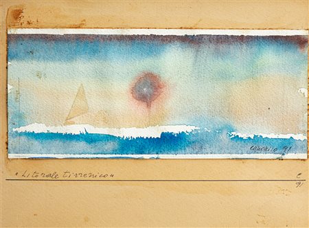 FELICE CANONICO (1922-1997) - Litorale tirrenico, 1991