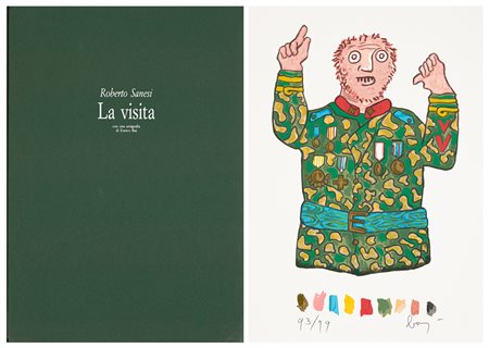 ENRICO BAJ (1924-2003) - La visita, 1992/1994