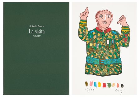 ENRICO BAJ (1924-2003) - La visita, 1992/1994