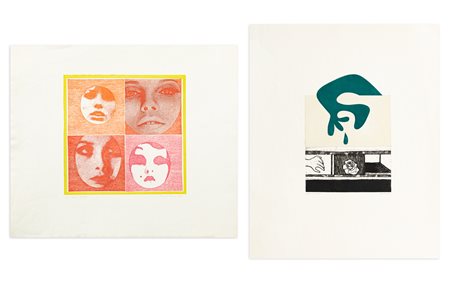 AUTORI VARI (BERARDINONE E BRUNA) - Lotto unico composto da 2 opere grafiche