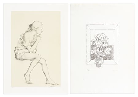 AUTORI VARI (DONIZETTI E BORGONZONI) - Lotto unico composto da 2 opere grafiche