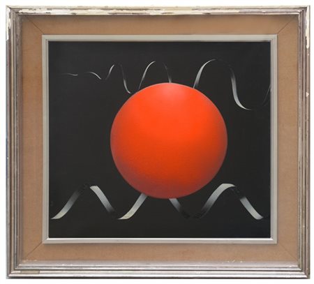 Filippo Degasperi "Mercurio e le sue orbite" 1971
olio su tela
cm 55x60,5
firmat
