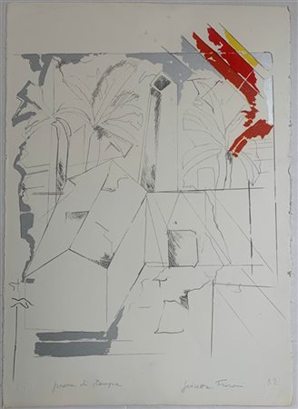 Giosetta Fioroni "Paesaggio Picasso" 
litografia - prova di stampa
cm 70x50
firm
