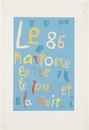 André Lanskoy "Dal "Journal d'un fou de Nikolaï Vassilievitch Gogol" 
Lotto di d