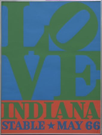 Robert Indiana "Love Indiana Stable May 66" 
serigrafia a colori
cm 81x61
Edita