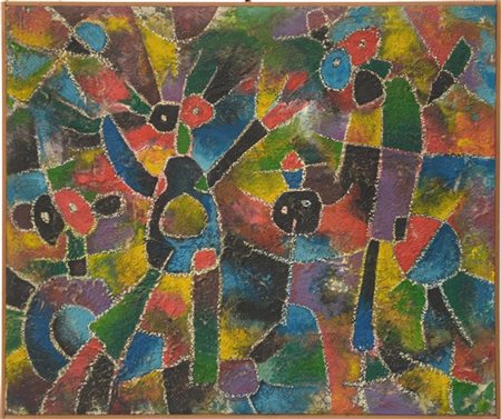 Julian Pacheco "Adoradores de la osa menor" 1978
acrilico su tela
cm 51x61
firma