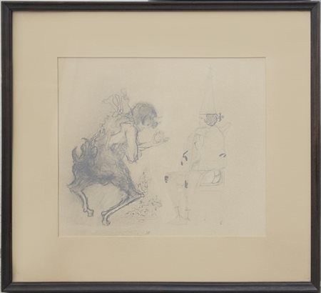 Arturo Carmassi "Senza titolo" 
disegno a matita su carta
cm 37,5x44,5
siglato i