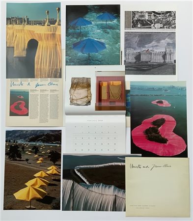 Christo Lotto composto da un calendario in busta firmata e una cartella Taschen