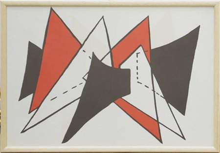 Alexander Calder "Study for Sculpture II" 1975
litografia a colori
cm 37,5x55,5