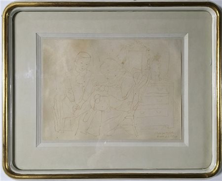 Mario Vellani Marchi "Studio per merlettai" 
china su carta
cm 25x34
siglato, ti