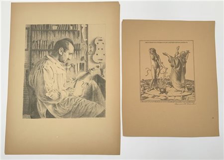 Benvenuto Disertori "Il liutaio Giacomo Bisiach" e "Oromazes e Minerva" c. 1934