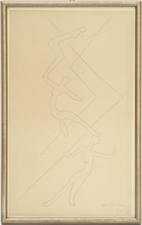 Firma indecifrata "Les Parques", litografia a colori
cm 36x22
titolata, numerat