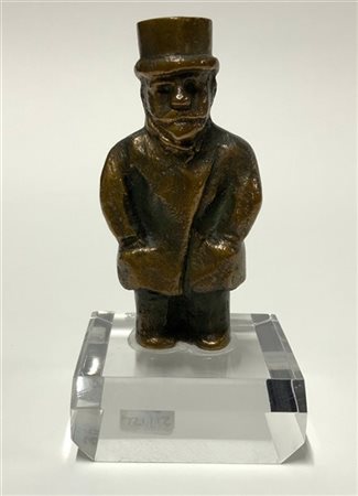 Franz Borghese multiplo-oggetto in bronzo raffigurante figura maschile su base i