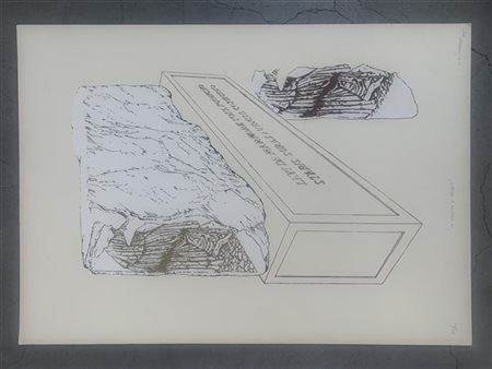 Antonio Trotta "La nascita di Afrodite" litografia (cm 70x49,5), numerata 26/90