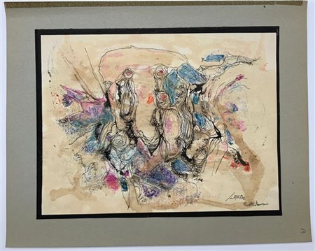 Firma indecifrata "Esteba" tecnica mista su carta
cm 29,5x39
firmata e titolata