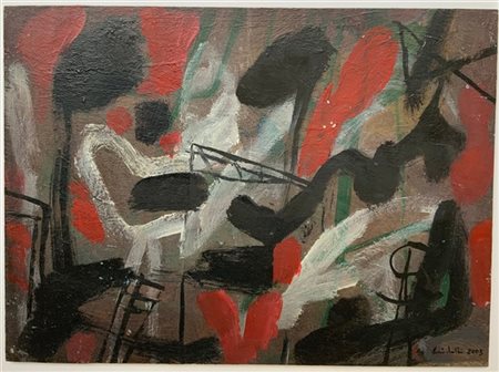 Piero Cividalli "Senza titolo" 2003
olio su tavola
cm 27x37
firmato e datato in