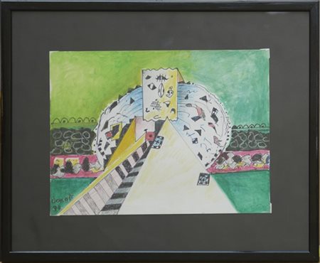 Enrico Donati "Senza titolo" 1994
tecnica mista su carta
cm 23x31
firmato e data