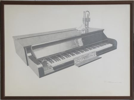 Nick Cudworth "Six Jazz Pianos: The Trumpianet for Earl Hines" 1978
litografia
c