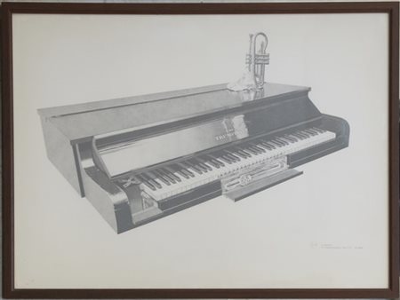 Nick Cudworth "Six Jazz Pianos: The Trumpianet for Earl Hines" 1978
litografia
c