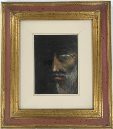 Lorenzo D'Andrea "Autoritratto da vecchio" 1972
olio su tela
cm 24x18
firmato e
