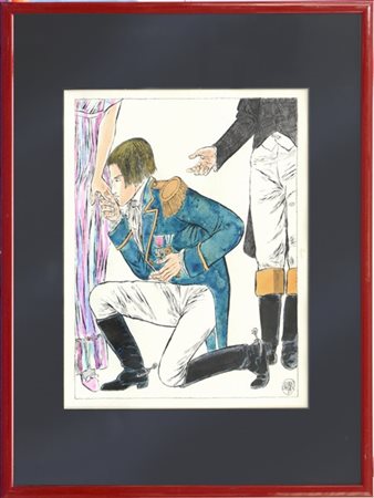 Guido Crepax "Si gettò di nuovo ai piedi della marchesa le prese lievemente la m