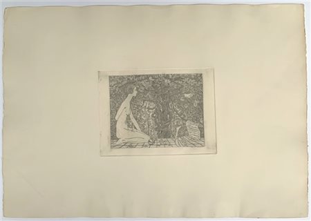 Benvenuto Disertori "L'edera" 1911-1913
Acquaforte e bulino, I stato
(lastra cm