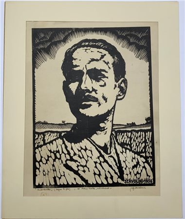Luigi Servolini "Autoritratto" 1936
litografia
cm 53x40,5
firmato, titolato e is
