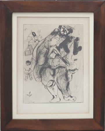 Marc Chagall "Stephan Bouchon, charpentier" 
acquaforte e puntasecca
(lastra cm