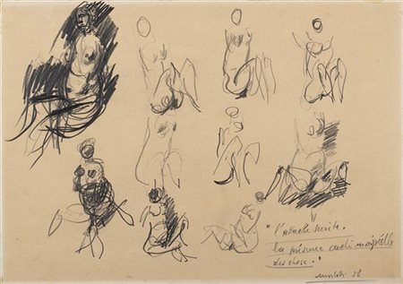 Ennio Morlotti "L'attache secrète. La presence caché majorelle des chose" 1958
m