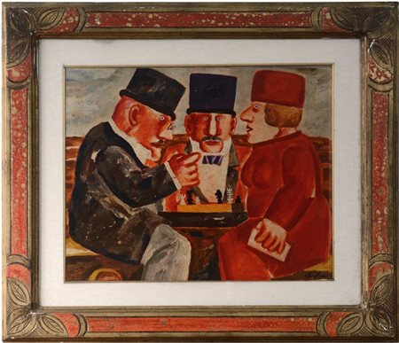 Franz Borghese "Senza titolo" 
olio su tela
cm 40x50
firmato in basso a destra;