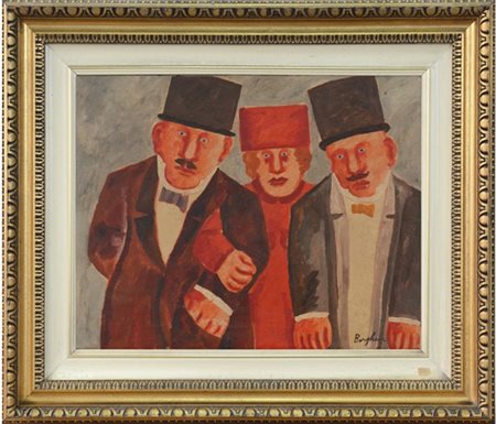 Franz Borghese "Senza titolo" 
olio su tela
cm 40x50
firmato in basso a destra;