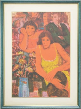 Remo Squillantini "Senza titolo" 
Serigrafia a colori - prova d'artista
cm 67x47