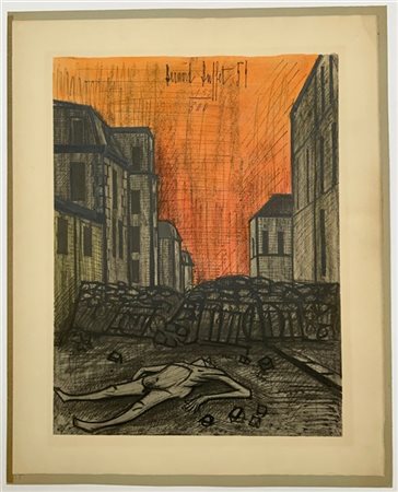 Bernard Buffet "Senza titolo" 1954
litografia a colori
cm 68,5x55,5
firmata, dat