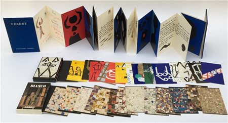 Lotto composto da un piccolo libro d'artista a leporello "André Verdet Formes e
