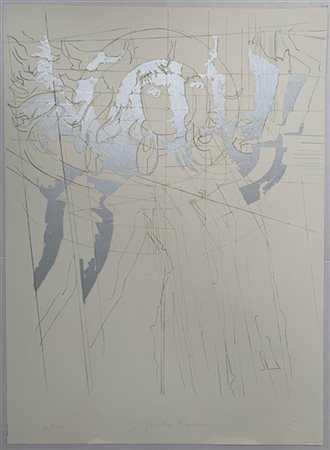 Giosetta Fioroni "Omaira" 
serigrafia - prova di stampa
cm 100x70
firmata e iscr