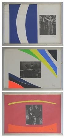 Sante Monachesi "Incontro a Milano con Charlie Chaplin" 1972
Lotto composto da t