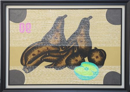 Concetto Pozzati "Ri-natura televisiva" 2005
smalto e acrilico su tela
cm 101,5x