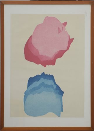 Mario Ceroli "Senza titolo" 
acquaforte a colori
cm 50x70
firmata in basso a mat