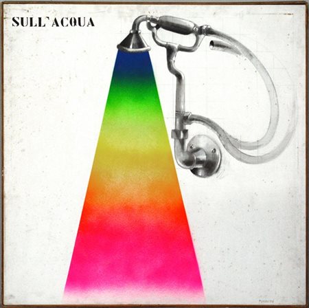 Fabrizio Plessi "Sull'Acqua" 1970
tecnica mista su tela
cm 100x100
firmato e dat