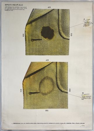Fabrizio Plessi "Sperimentale" 
tecnica mista su tela emulsionata
cm 123x88
firm