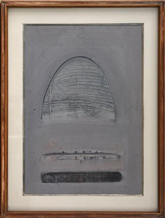 Emilio Scanavino "L'impronta" 1963
tempera su cartone
cm 51x36,5
firmato e datat