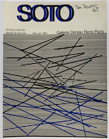 Jesus Rafael Soto Manifesto espositivo serigrafato, edito in occasione della mos