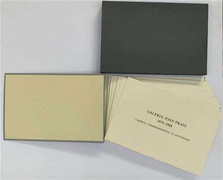 Galeria Joan Prats 1976-1988 "Carpeta Commemorativa 12.è Aniversari" 
cartella e