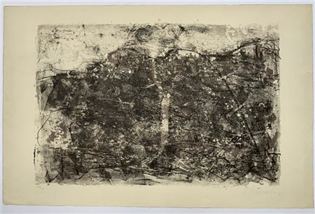 Emil Schumacher "Abstrakte Komposition" 1961
litografia
cm 53x79
numerata 287/30