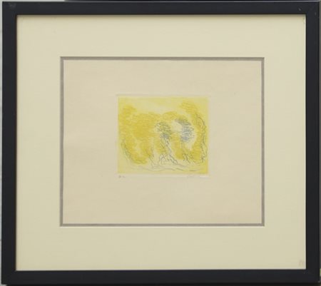 Jean Fautrier "Les cinq arbres" 1927
acquaforte e acquatinta a colori
(lastra cm