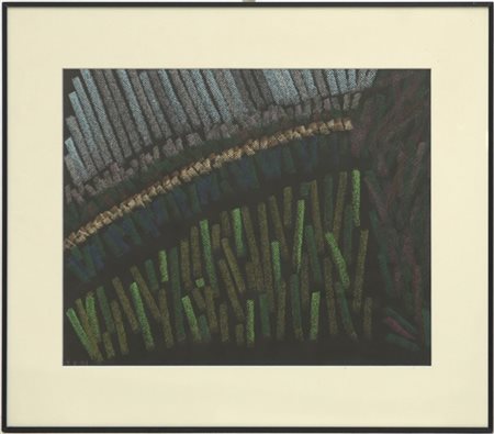 William Congdon "Senza titolo" 1993
pastello su carta nera ruvida
cm 35x44
Datat